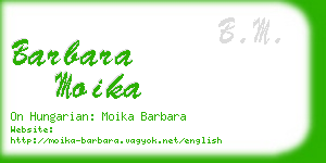 barbara moika business card